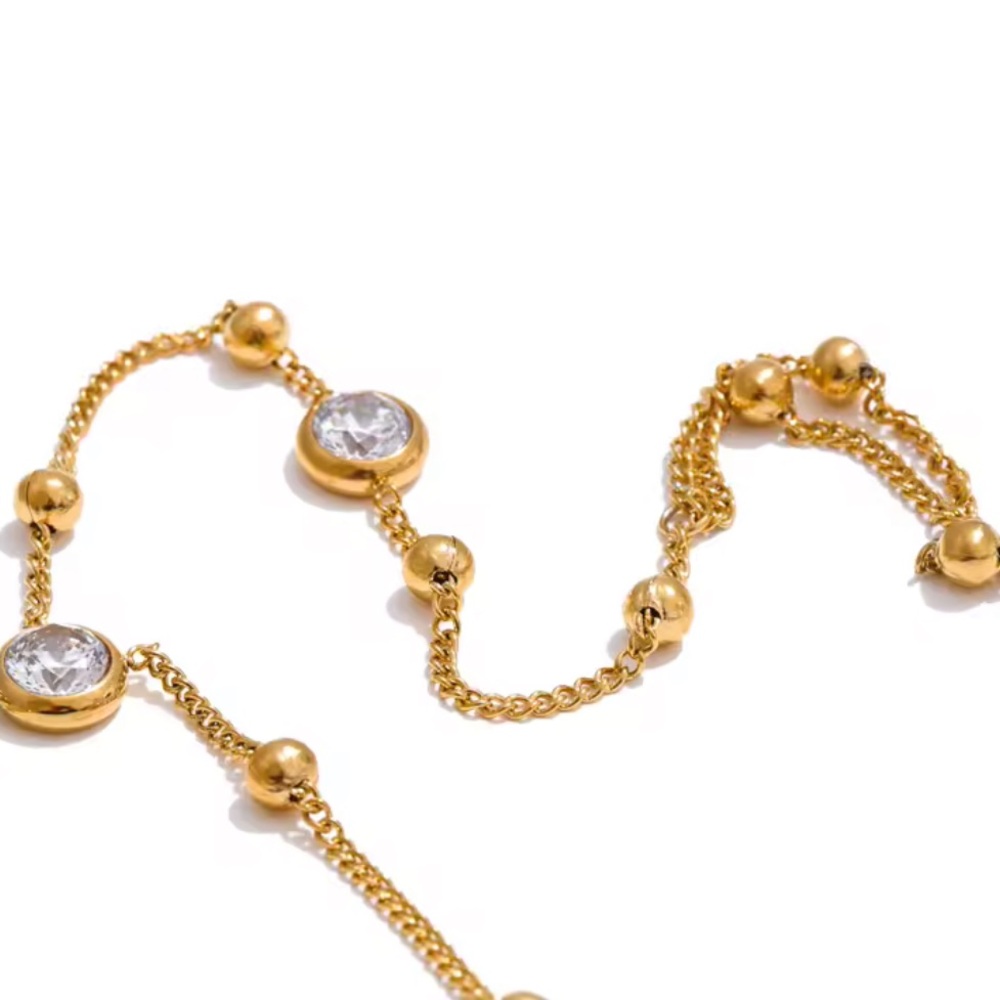 Hand Chain 18K Gold Plated Stainless Steel 
 Wrist Chain with Finger Fashion - Picture 6 of 15